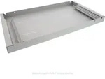Triton Shelf with perforation 1U 550mm, Cremefarben, Grau