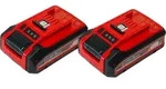 Akku Power-X-Change TWIN-PACK 18Volt 4,0Ah (rot/schwarz, 2 St&uuml;ck, ohne Ladeger&auml;t) -