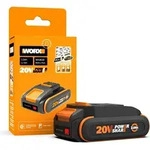WORX-Batterie, 20 V, 2 Ah Wa3639 Lithium-Ionen - Schwarz/Orange