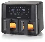 Ariete 4631/00, Hei&szlig;luftfritteuse, 9 l, 3,6 kg, 35 &deg;C, 200 &deg;C, Doppel - Schwarz