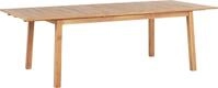 BELIANI Gartentisch Hellbraun Akazienholz 180 x 100 cm Ausziehbar 240 x 100 cm