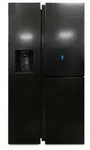 Samsung Side-by-Side, 627 l, Premium Black Steel, Freistehend, Amerikanische T&uuml;r,