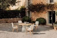 Niehoff Acore Tisch Teak/Aluminium &Oslash;140 cm