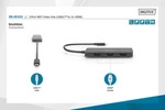 DIGITUS 3-Port MST Video Hub USB-C/3x HDMI 2.0, 4K/60Hz - Schwarz