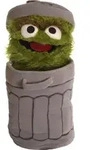 Living Puppets Handpuppe Oskar Sesamstrasse 65 cm SE104