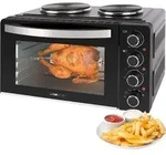 Clatronic Mini-Backofen / Kleink&uuml;che mit Kochplatten und Drehspie&szlig; - gleichzeitig