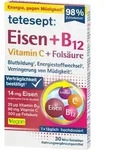 Tetesept Eisen + B12 + Vitamin C + Fols&auml;ure Tabletten f&uuml;r die Blutbildung,