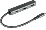 Good Connections USB-C-Hub 3-Port anthrazit - Grau