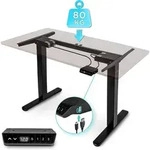 Duronic TM61 BK h&ouml;henverstellbarer Schreibtisch, Tischbeine f&uuml;r Schreibtisch,