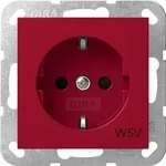 GIRA Steckdose 1f rt System 55 UP m.BS IP20 - Rot
