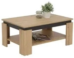 Couchtisch Wohnzimmertisch Tim II - Nachbildung Artisan Eiche - Holzgestell mit