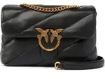 PINKO Leder Umh&auml;ngetasche Schultertasche Love Puff Classic CL Sheep Nappa Black -