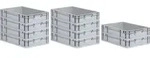 SparSet 10x Eurobox NextGen Economy | Griffe geschlossen |HxBxT 12x40x60cm | 23 Liter