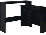 vidaXL Bartisch mit 2 Tischplatten Schwarz 130x40x120 cm - Schwarz