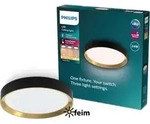 Philips Deckenleuchte, 24 W, LED, IP20, Schwarz - Schwarz
