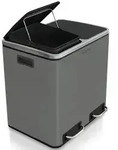 Karat Tretm&uuml;lleimer Felix Trennsystem Anthrazit 2 x 30 Liter (60 Liter) -...