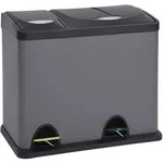SVITA TC2Combo26 M&uuml;lleimer Trenneimer Abfalleimer Grau Papierkorb (8l + 18l) -...