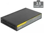 DeLOCK 2,5 Gigabit Ethernet Switch 8 Port, Vollduplex - Schwarz