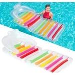 Bestway&reg; Luftmatratze Summer ColorsTM mit R&uuml;ckenlehne + klappbarem Fu&szlig;teil 201 x