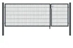 HOME DELUXE - Doppelfl&uuml;gel Gartentor ADITUS - Anthrazit, 200 x 350 cm - inkl....