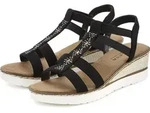 LASCANA Sandalette Sommerschuh, offener Schuh, Sandale, Keilsandalette, schwarz