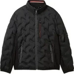 Hybrid Jacke mit verstaubarer Kapuze - Schwarz - XXL
