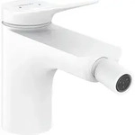 hansgrohe Vivenis Einhebel-Bidetmischer mit Zugstangen-Ablaufgarnitur, Mattwei&szlig; -