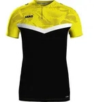 JAKO Polo Iconic S schwarz/soft yellow - Schwarz - S