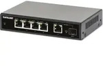 INTELLINET 5-Port Gigabit PoE+ Switch 1SFP91W - Schwarz