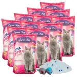 12 x 5 Liter Lyra Pet&reg; Lyra Power Silica Silikat Katzenstreu + 2 M&auml;use - Blau