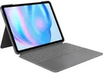Logitech Combo Touch, QWERTY, Italienisch, Trackpad, 1,8 cm, 1 mm, Apple - Grau