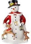 Villeroy & Boch Christmas Toys Memory Schneemann 36cm - Wei&szlig;/Braun/Rot