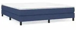 vidaXL Boxspringbettgestell Blau 180x200 cm Stoff - Blau