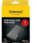 Intenso 3823471, 2 TB, 1.8", USB Typ-A, 3.2 Gen 1 (3.1 Gen 1), 0,5 Gbit/s, Schwarz