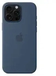APPLE iPhone16 Pro Max Silicone Case with MagSafe - Denim - Blau