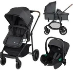 Bebeconfort Haze Trio, Kinderwagen 3-in-1 Komplettset, 0-4 Jahre, 2-in-1-Sitzeinheit,