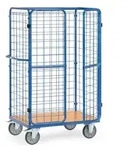 fetra 8582-3, Stahl, Transportwagen, Blau, 600 kg, 4 Rad/R&auml;der, 20 cm