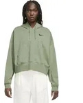 Nike W Nsw Jrsy Os Po Hoodie 386 Oil Green/Black 386 Oil Green/Black Xs - Bunt - XS