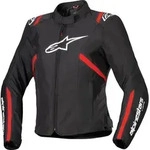 Alpinestars Stella T-SPS V2 wasserdichte Damen Motorrad Textiljacke, schwarz/rot, S -