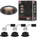 Paulmann LED Einbauleuchte Cole 3er-Set - Schwarz