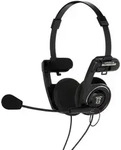 KOSS Kopfh&ouml;rer PortaPro Kommunikations-Headset On-Ear-Mikrofon Schwarz - Schwarz