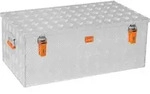 ALUBOX Riffelblech Alukiste 1.5mm St&auml;rke 140 Liter - 140 Liter - Silber