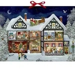 Wand-Adventskalender - Im Adventshaus