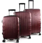 bugatti Galatea Hard-Top Case Trolley 3er Set Red rot 77cm - Rot