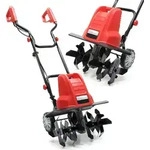 Wiltec Elektro Gartenhacke 1500 W mit 400 U/min, elektrische Gartenfr&auml;se mit...
