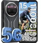 OUKITEL WP55 Pro 5G Android 15 Outdoor Handy 48GB+512GB/2TB 108MP+32MP 11000mAh/33W