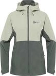 Jack Wolfskin GLAABACH 3IN1 JKT W- Regen- und Outdoorjacke f&uuml;r Damen - Beige - XS