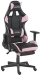 BELIANI B&uuml;rostuhl Schwarz/Rosa Kunstleder h&ouml;henverstellbar Gaming Stuhl drehbar mit