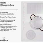 Klarstein Induktionskochfeld 4 Platten, Glaskeramik-Induktionskochfeld mit 4