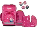 ergobag Schulranzen Cubo Light Set 6-teilig SternzauB&auml;r pink - Rosa
